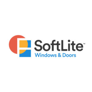 A logo of softlite windows and doors